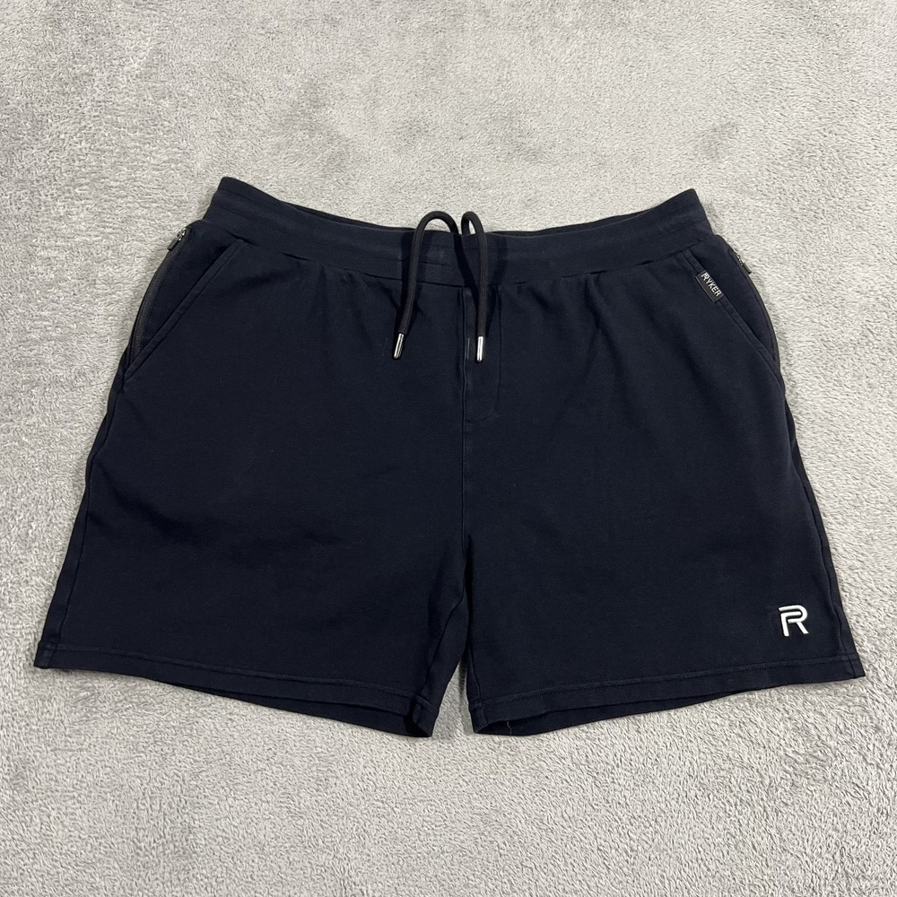 Ryker Shorts Mens XL Black Sweat Cotton Merino Wool Lined Gym Athletic Training